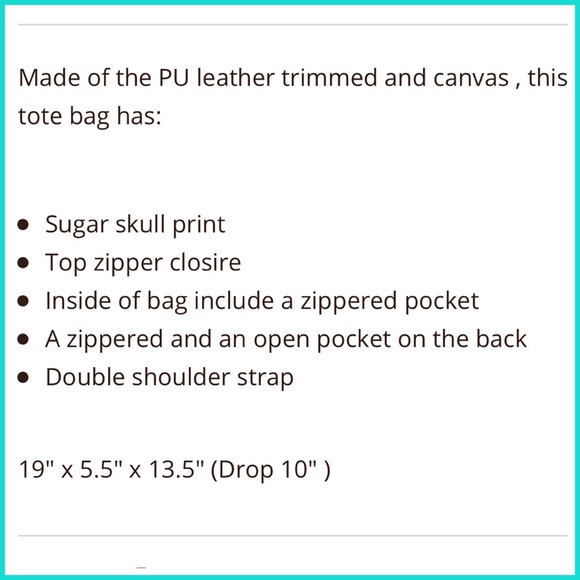 🐂LAST ONE✨Montana West Large Sugar Skull Tote - Picture 5 of 7